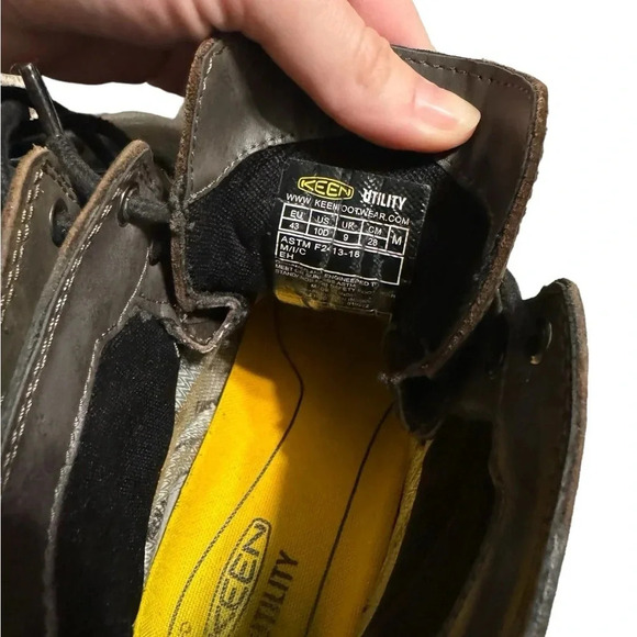 🥾 KEEN Men’s San Jose 6” Waterproof Aluminum Toe Work‎ Boots Brown Sz 10 🥾 - Picture 7 of 7